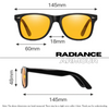 Radiance Armour Amber Lens Blue Light Blocking Sleep Glasses Unisex